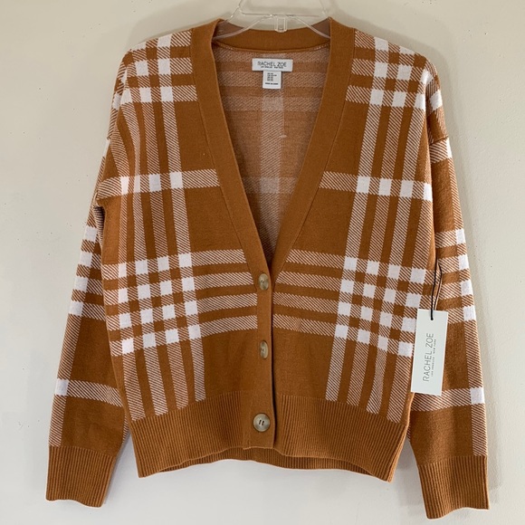 Nwt Rachel Zoe Plaid Cardigan Womensxs 